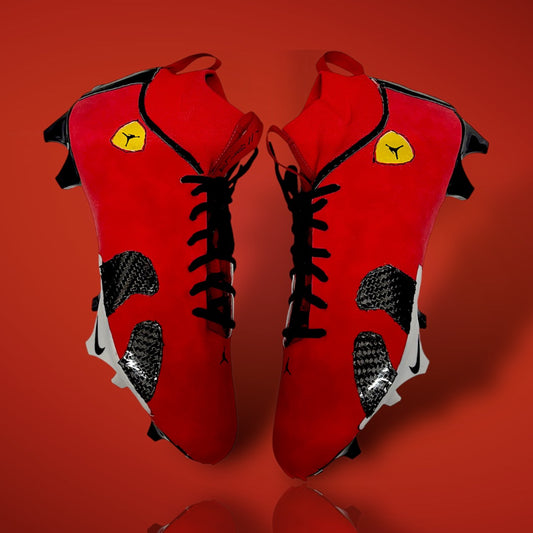 Air Jordan Retro 14 'Ferrari' Inspired Cleat