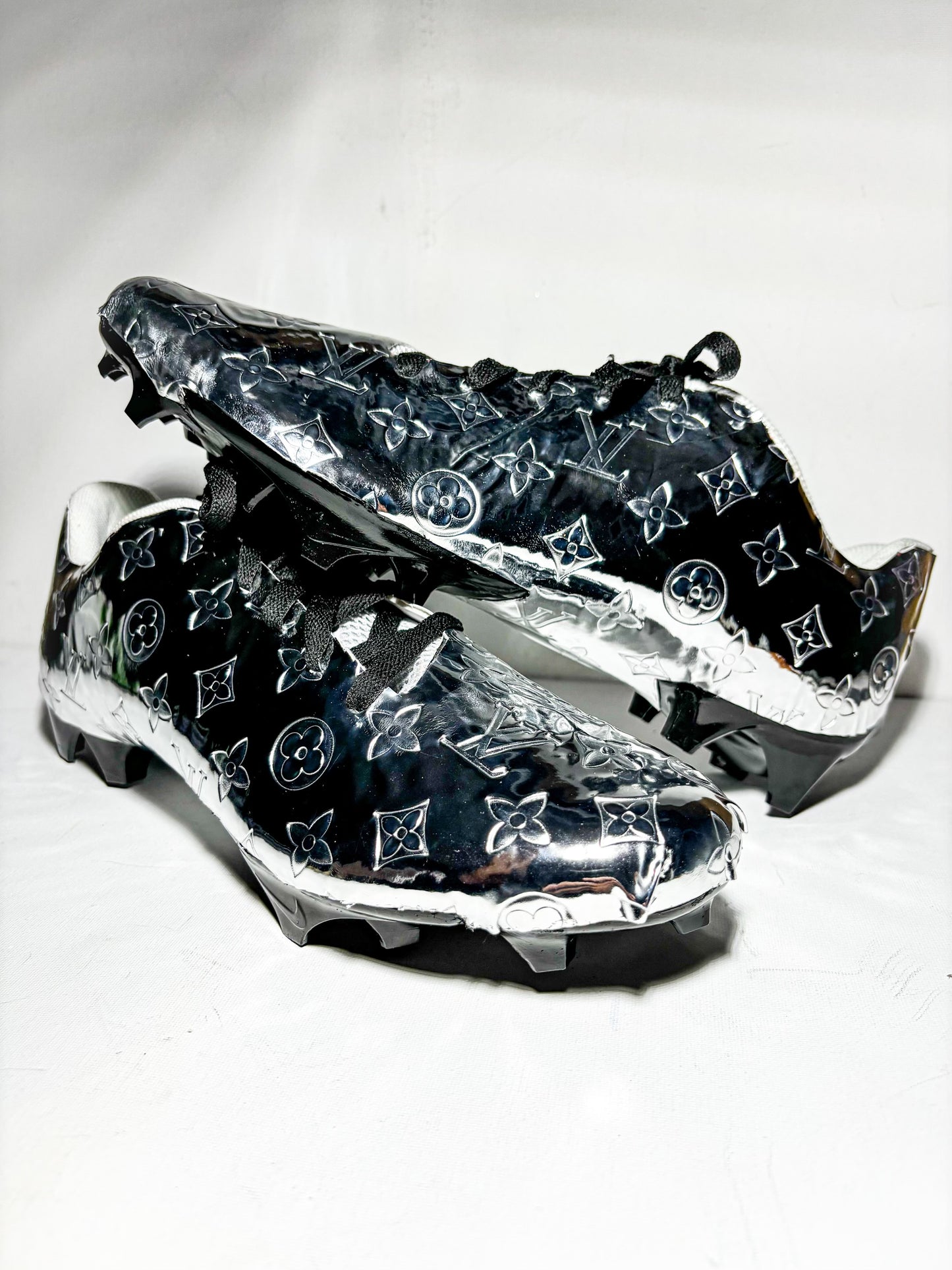 Chrome Louis Vuitton Inspired Cleat