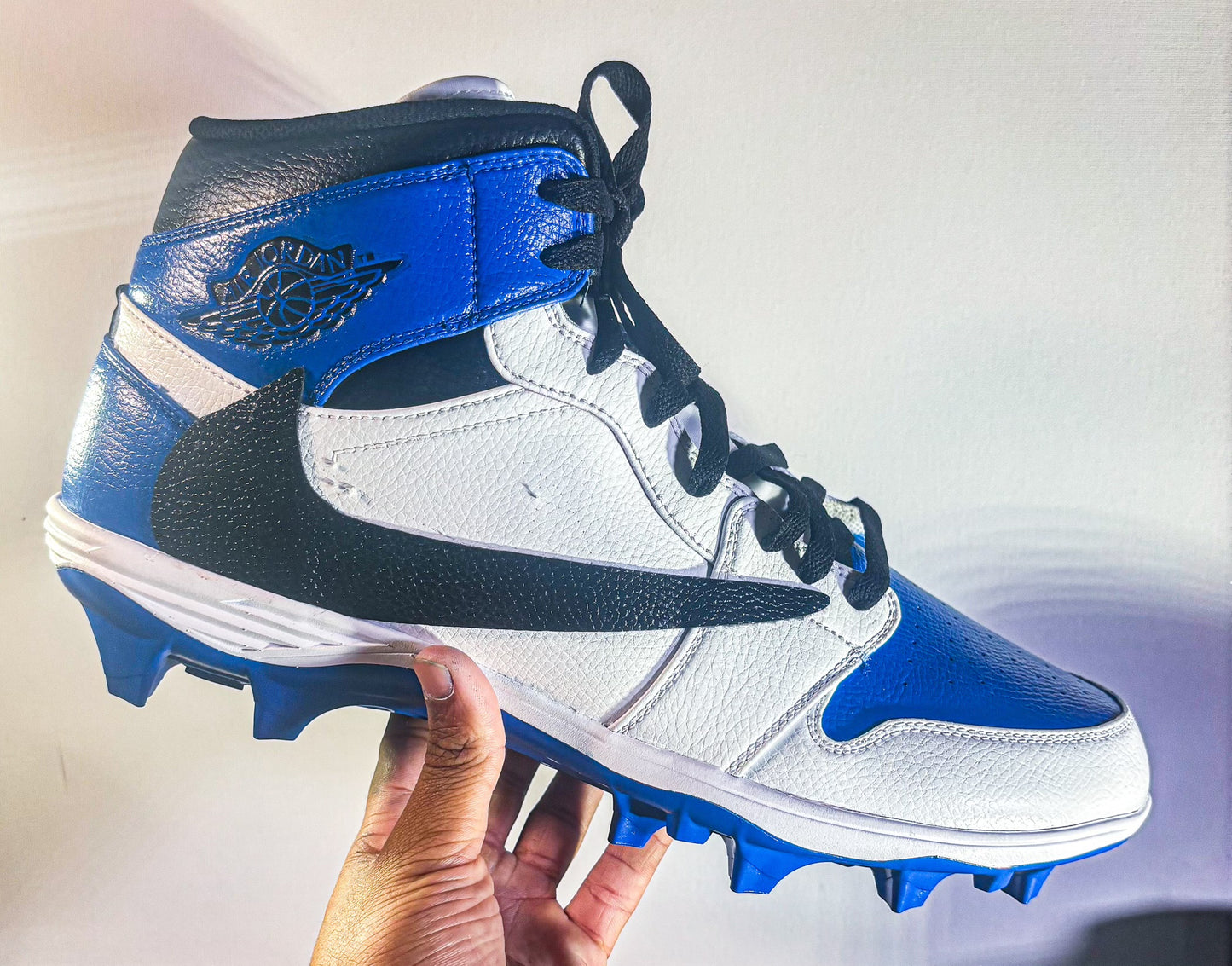 Fragment Design x Travis Scott x Air Jordan Retro 1 High Inspired Cleats